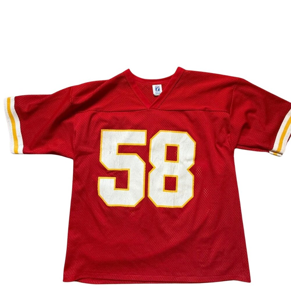 Derrick Thomas Kansas City Chiefs "58" Jersey Large Logo 7 Brand HOF Vintage 90s